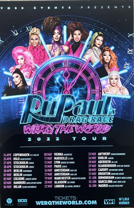 Werq the World: 2022 Tour Poster