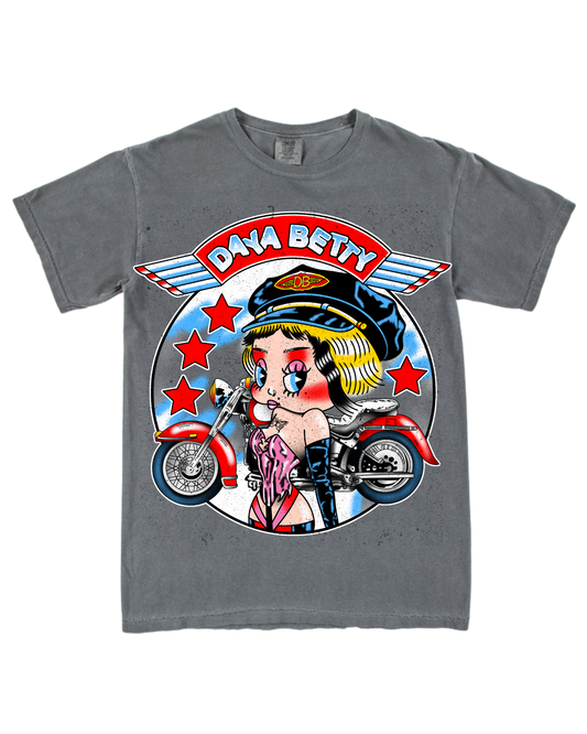 Daya Betty: Biker Betty Vintage Wash Tee