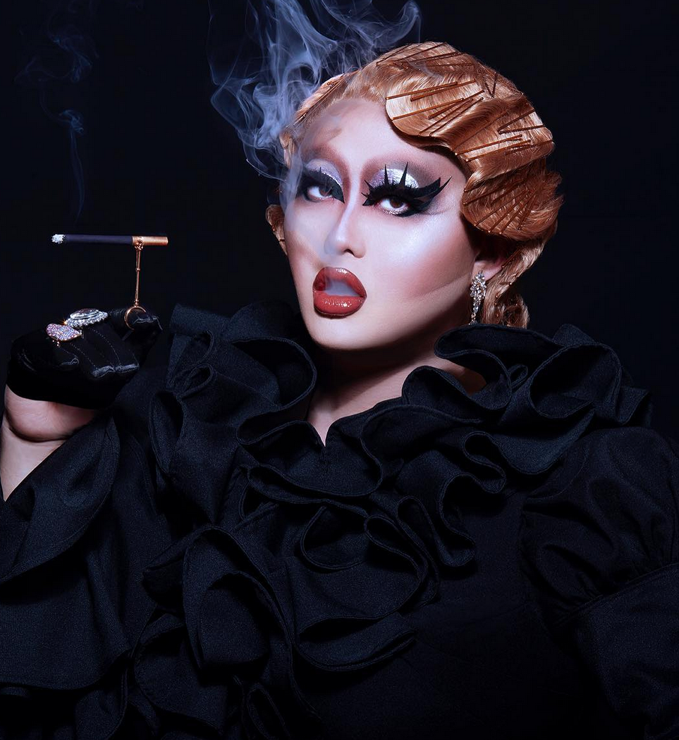 Kim Chi: Smoking Lady Print