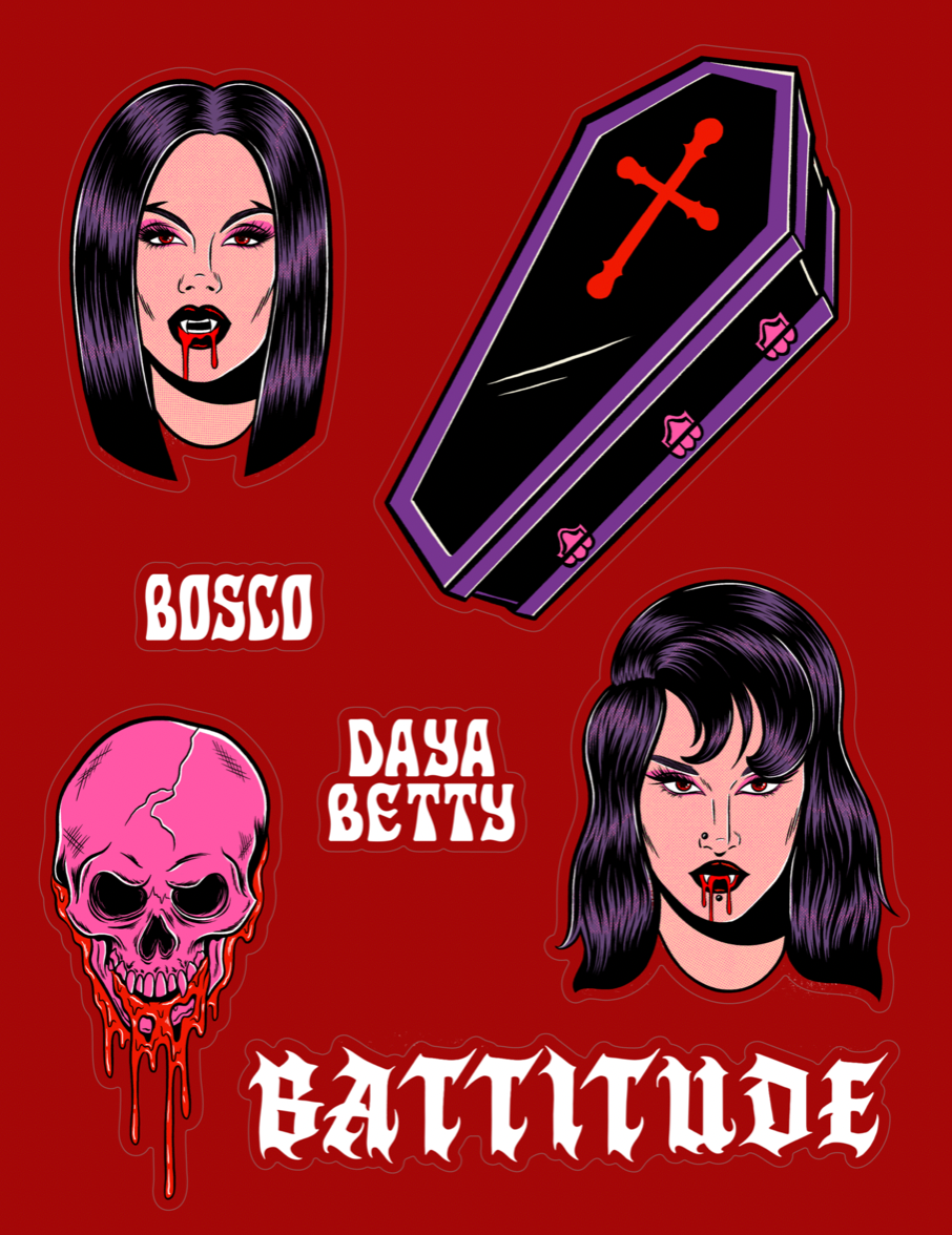 Daya Betty: EXTRA LARGE Dayasco Sticker Sheet