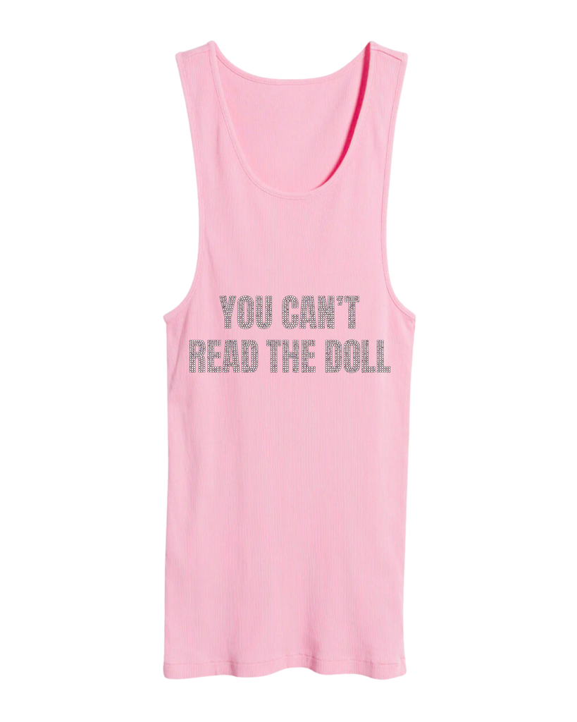 Roxxxy: The Doll Rhinestone Ribbed Tank Top