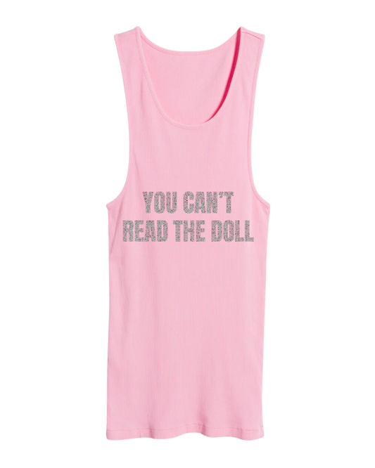 Roxxxy: The Doll Rhinestone Ribbed Tank Top