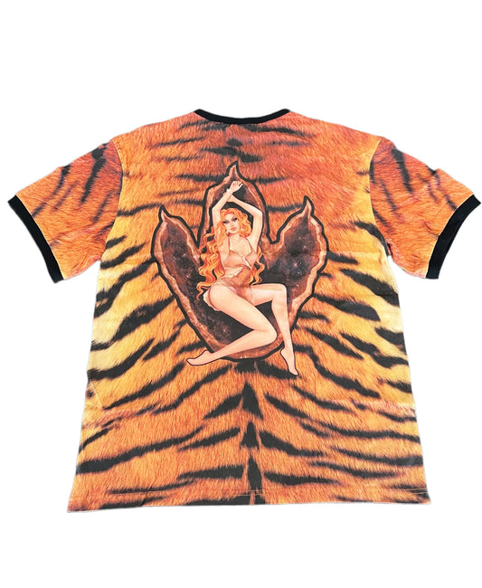 Rosé End of World Tiger Print Shirt